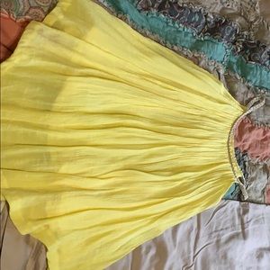 Flowy yellow dress